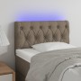 Headboard with LED in taupe gray fabric 80x7x78/88 cm by vidaXL, Headboards and footboards - Ref: Foro24-3121926, Price: 56,2...