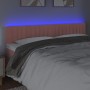 Cabecero con LED de terciopelo rosa 200x5x78/88 cm de vidaXL, Cabeceros y pies de cama - Ref: Foro24-3121921, Precio: 75,70 €...