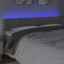 Light gray velvet headboard with LED 200x5x78/88 cm by vidaXL, Headboards and footboards - Ref: Foro24-3121916, Price: 67,99 ...