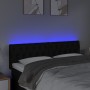 Black fabric headboard with LED 160x7x78/88 cm by vidaXL, Headboards and footboards - Ref: Foro24-3121956, Price: 82,28 €, Di...