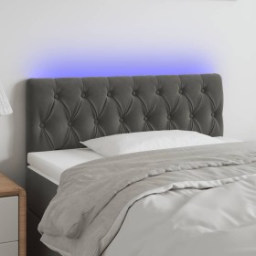 Dark gray velvet headboard with LED 90x7x78/88 cm by vidaXL, Headboards and footboards - Ref: Foro24-3121985, Price: 77,08 €,...