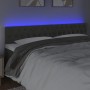 Dark gray velvet headboard with LED 200x7x78/88 cm by vidaXL, Headboards and footboards - Ref: Foro24-3122015, Price: 78,69 €...