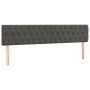 Dark gray velvet headboard with LED 200x7x78/88 cm by vidaXL, Headboards and footboards - Ref: Foro24-3122015, Price: 78,69 €...