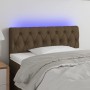 Headboard with LED in dark brown fabric 100x7x78/88 cm by vidaXL, Headboards and footboards - Ref: Foro24-3121941, Price: 54,...