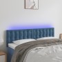 Dark brown velvet LED headboard 144x5x78/88 cm by vidaXL, Headboards and footboards - Ref: Foro24-3122098, Price: 68,43 €, Di...