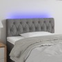 Headboard with LED in dark gray fabric 90x7x78/88 cm by vidaXL, Headboards and footboards - Ref: Foro24-3121931, Price: 58,99...