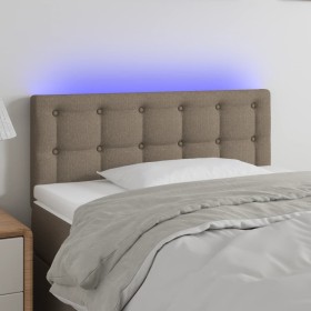 Kopfteil mit LED aus taupegrauem Stoff 100x5x78/88 cm von vidaXL, Kopf- und Fußteile - Ref: Foro24-3122040, Preis: 47,86 €, R...