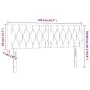 Dark blue velvet LED headboard 144x7x78/88 cm by vidaXL, Headboards and footboards - Ref: Foro24-3122000, Price: 73,98 €, Dis...