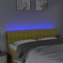 Cabecero con LED de tela verde 144x5x78/88 cm de vidaXL, Cabeceros y pies de cama - Ref: Foro24-3122051, Precio: 55,76 €, Des...