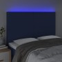 Headboard with LED lights blue fabric 144x5x118/128 cm by vidaXL, Headboards and footboards - Ref: Foro24-3122148, Price: 118...