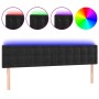 Black velvet headboard with LED 180x5x78/88 cm by vidaXL, Headboards and footboards - Ref: Foro24-3122108, Price: 79,73 €, Di...