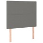 Headboard with LED lights dark gray fabric 80x5x118/128 cm by vidaXL, Headboards and footboards - Ref: Foro24-3122119, Price:...