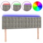 Light gray velvet headboard with LED 144x5x78/88 cm by vidaXL, Headboards and footboards - Ref: Foro24-3122094, Price: 68,01 ...