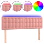 Cabecero con LED de terciopelo rosa 144x5x78/88 cm de vidaXL, Cabeceros y pies de cama - Ref: Foro24-3122099, Precio: 65,84 €...