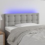 Light gray fabric headboard with LED 100x5x78/88 cm by vidaXL, Headboards and footboards - Ref: Foro24-3122036, Price: 45,42 ...