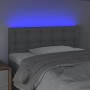 Light gray fabric headboard with LED 100x5x78/88 cm by vidaXL, Headboards and footboards - Ref: Foro24-3122036, Price: 45,42 ...