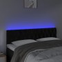 Kopfteil aus schwarzem Samt mit LED 160x7x78/88 cm von vidaXL, Kopf- und Fußteile - Ref: Foro24-3122004, Preis: 86,44 €, Raba...