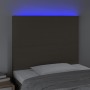 Headboard with LED lights taupe gray fabric 90x5x118/128 cm by vidaXL, Headboards and footboards - Ref: Foro24-3122130, Price...