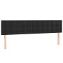 Black velvet headboard with LED 160x5x78/88 cm by vidaXL, Headboards and footboards - Ref: Foro24-3122102, Price: 68,20 €, Di...