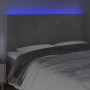 Light gray velvet headboard with LED lights 180x5x118/128 cm by vidaXL, Headboards and footboards - Ref: Foro24-3122204, Pric...