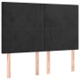 Black velvet headboard with LED lights 144x5x118/128 cm by vidaXL, Headboards and footboards - Ref: Foro24-3122194, Price: 11...