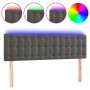 Dark gray velvet headboard with LED 144x5x78/88 cm by vidaXL, Headboards and footboards - Ref: Foro24-3122095, Price: 66,39 €...