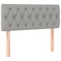 Light gray fabric headboard with LED 90x7x78/88 cm by vidaXL, Headboards and footboards - Ref: Foro24-3121930, Price: 58,88 €...