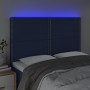 Kopfteil mit LED-Lichtern aus blauem Stoff, 144 x 5 x 118/128 cm von vidaXL, Kopf- und Fußteile - Ref: Foro24-3122288, Preis:...