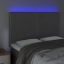 Headboard with LED lights dark gray velvet 144x5x118/128 cm by vidaXL, Headboards and footboards - Ref: Foro24-3122333, Price...