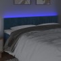 Cabecero con LED de terciopelo azul oscuro 200x5x78/88 cm de vidaXL, Cabeceros y pies de cama - Ref: Foro24-3121920, Precio: ...