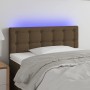 Kopfteil aus dunkelbraunem Stoff mit LED 100x5x78/88 cm von vidaXL, Kopf- und Fußteile - Ref: Foro24-3122039, Preis: 47,88 €,...