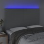 Kopfteil mit LED-Leuchten aus hellgrauem Stoff, 144 x 5 x 118/128 cm von vidaXL, Kopf- und Fußteile - Ref: Foro24-3122142, Pr...