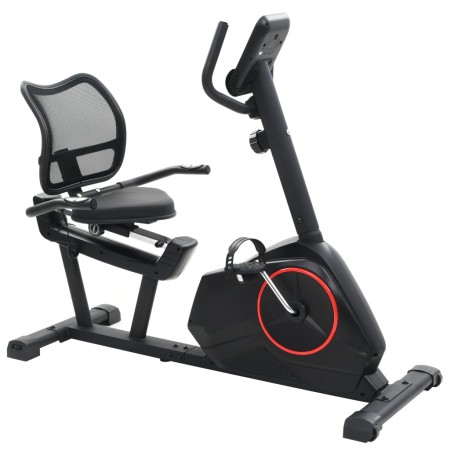 Bicicleta estática reclinada magnética con pulsómetro de vidaXL, Bicicletas estáticas - Ref: Foro24-91441, Precio: 477,27 €, ...