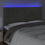 Headboard with LED lights dark gray velvet 180x5x118/128 cm by vidaXL, Headboards and footboards - Ref: Foro24-3122205, Price...