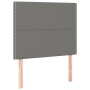 Headboard with LED lights dark gray fabric 100x5x118/128 cm by vidaXL, Headboards and footboards - Ref: Foro24-3122275, Price...