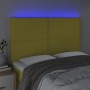 Cabecero con luces LED tela verde 144x5x118/128 cm de vidaXL, Cabeceros y pies de cama - Ref: Foro24-3122289, Precio: 83,99 €...