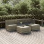 5-teiliges Gartenmöbel-Set und graue synthetische Rattankissen von vidaXL, Gartensets - Ref: Foro24-3157313, Preis: 426,73 €,...