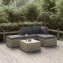 Gartenmöbel-Set 5-teilig und Kissen aus synthetischem Rattan in Grau von vidaXL, Gartensets - Ref: Foro24-3157316, Preis: 416...