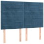 Headboard with LED lights dark blue velvet 144x5x118/128 cm by vidaXL, Headboards and footboards - Ref: Foro24-3122616, Price...