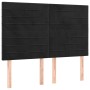 Black velvet headboard with LED lights 144x5x118/128 cm by vidaXL, Headboards and footboards - Ref: Foro24-3122614, Price: 11...