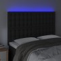 Cabecero con luces LED cuero sintético negro 144x5x118/128 cm de vidaXL, Cabeceros y pies de cama - Ref: Foro24-3122514, Prec...