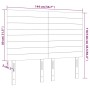 Kopfteil mit LED-Beleuchtung, grüner Stoff, 144 x 5 x 118/128 cm von vidaXL, Kopf- und Fußteile - Ref: Foro24-3122569, Preis:...