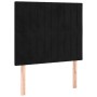 Cabecero con luces LED terciopelo negro 80x5x118/128 cm de vidaXL, Cabeceros y pies de cama - Ref: Foro24-3122694, Precio: 65...