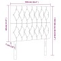 Kopfteil mit LED-Leuchten, taupegrauer Stoff, 100 x 7 x 118/128 cm von vidaXL, Kopf- und Fußteile - Ref: Foro24-3122754, Prei...