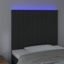 Black velvet headboard with LED lights 100x5x118/128 cm by vidaXL, Headboards and footboards - Ref: Foro24-3122706, Price: 75...