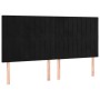 Black velvet headboard with LED lights 180x5x118/128 cm by vidaXL, Headboards and footboards - Ref: Foro24-3122724, Price: 12...