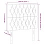 Kopfteil mit LED-Leuchten aus hellgrauem Stoff, 100 x 7 x 118/128 cm von vidaXL, Kopf- und Fußteile - Ref: Foro24-3122750, Pr...