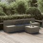 5-piece garden furniture set and gray synthetic rattan cushions by vidaXL, Garden sets - Ref: Foro24-3157370, Price: 393,46 €...