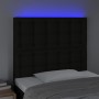 Cabecero con luces LED tela negro 90x5x118/128 cm de vidaXL, Cabeceros y pies de cama - Ref: Foro24-3122842, Precio: 65,64 €,...