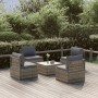 5-teiliges Gartenmöbel-Set und graue synthetische Rattankissen von vidaXL, Gartensets - Ref: Foro24-3157504, Preis: 393,46 €,...